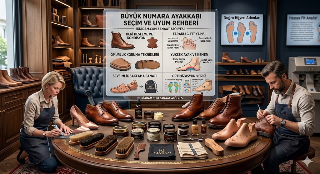 Taraklı ayak geniş kalıp G Fit ve yüksek ayak yapısını anlatan rehber görseli
